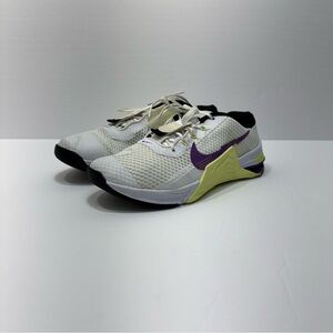 Nike Metcon 7 Womens Crossfit Training Gym Shoes Sneakers White Size 8